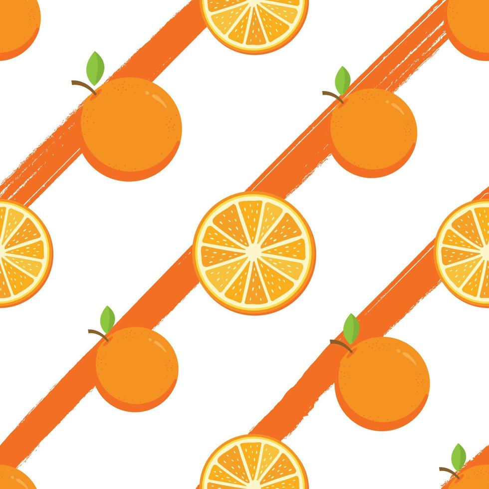 vector oranje naadloos patroon