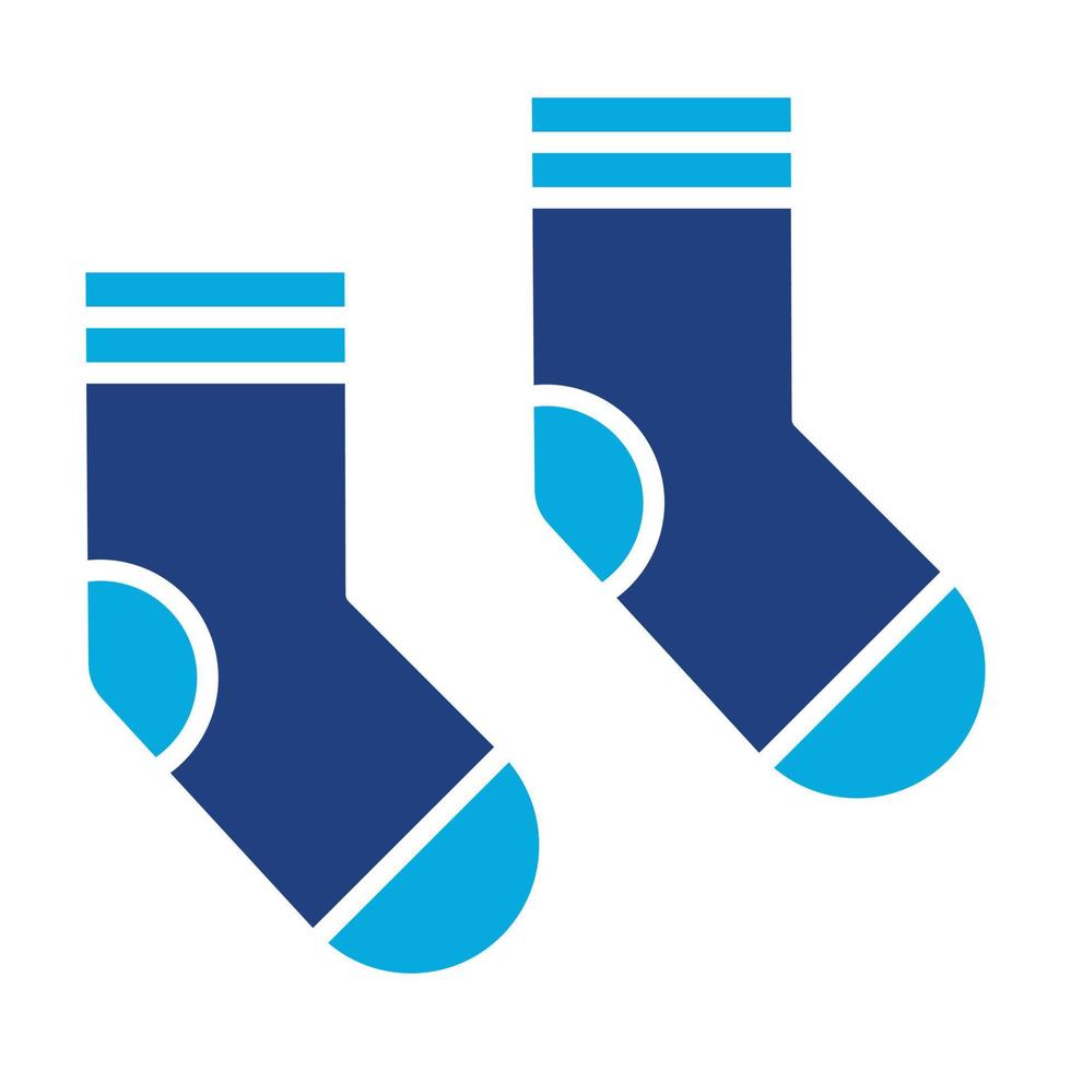 sokken glyph icoon vector