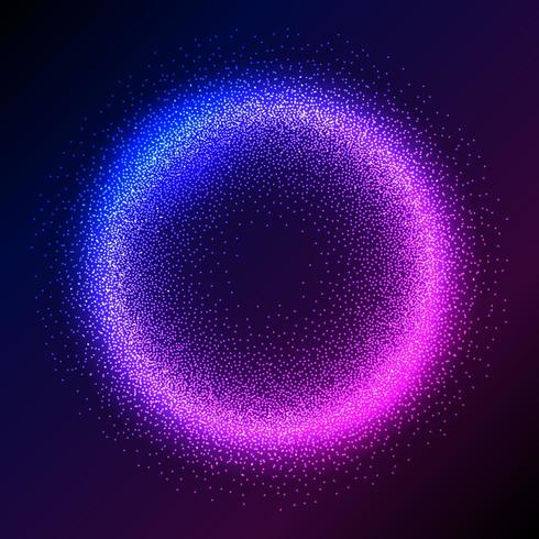 Gloeiende Neon deeltjes achtergrond vector