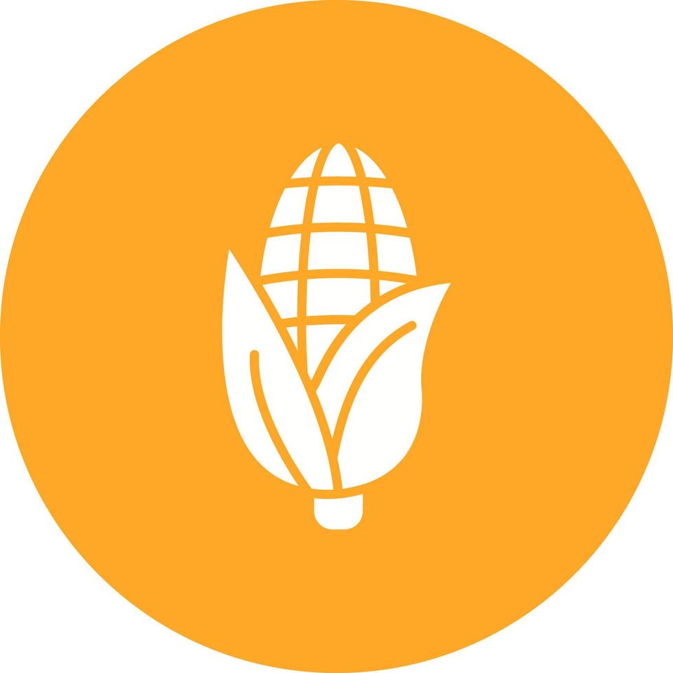 maïs glyph cirkel achtergrond icoon vector