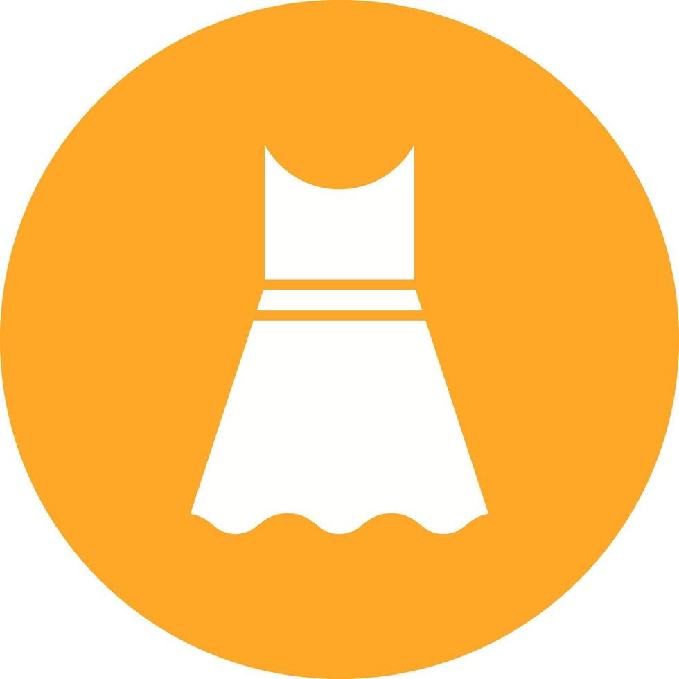jurk glyph cirkel achtergrond icoon vector