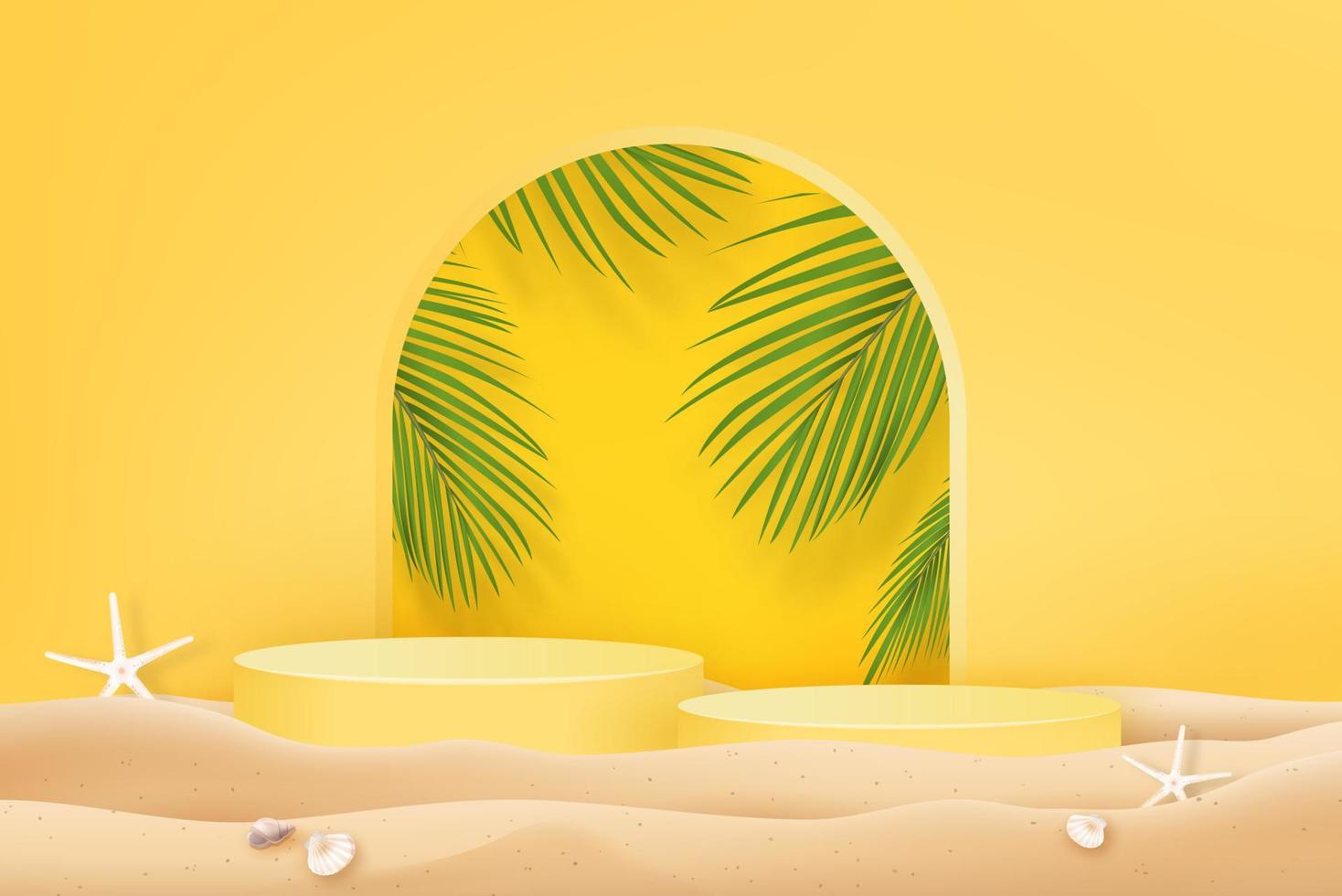 zomer verkoop strand banner achtergrond vector