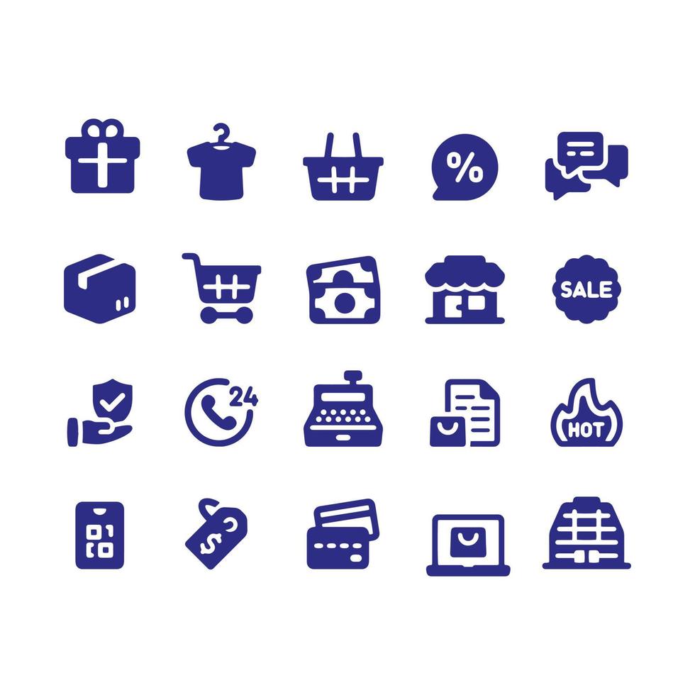 retail iconen vector design