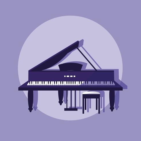 piano klassiek instrument pictogram vector