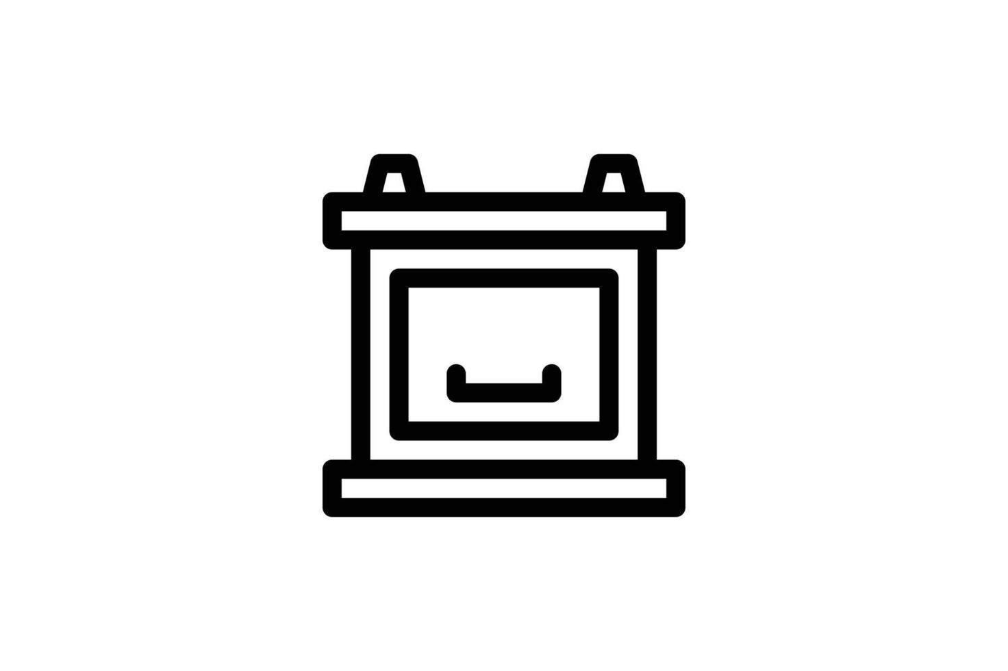 oven pictogram apparaten lijnstijl gratis vector