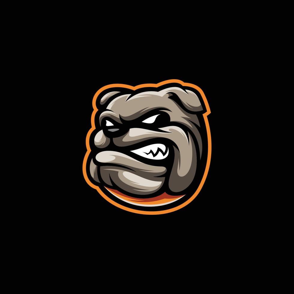hond hoofd mascotte logo vector