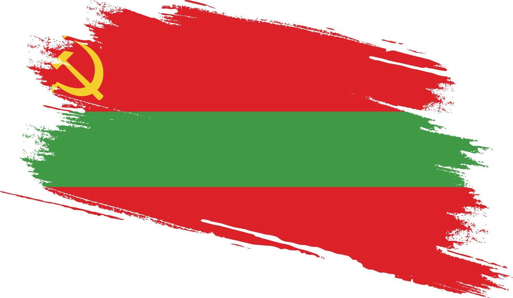 vlag van transnistrië met grungetextuur vector