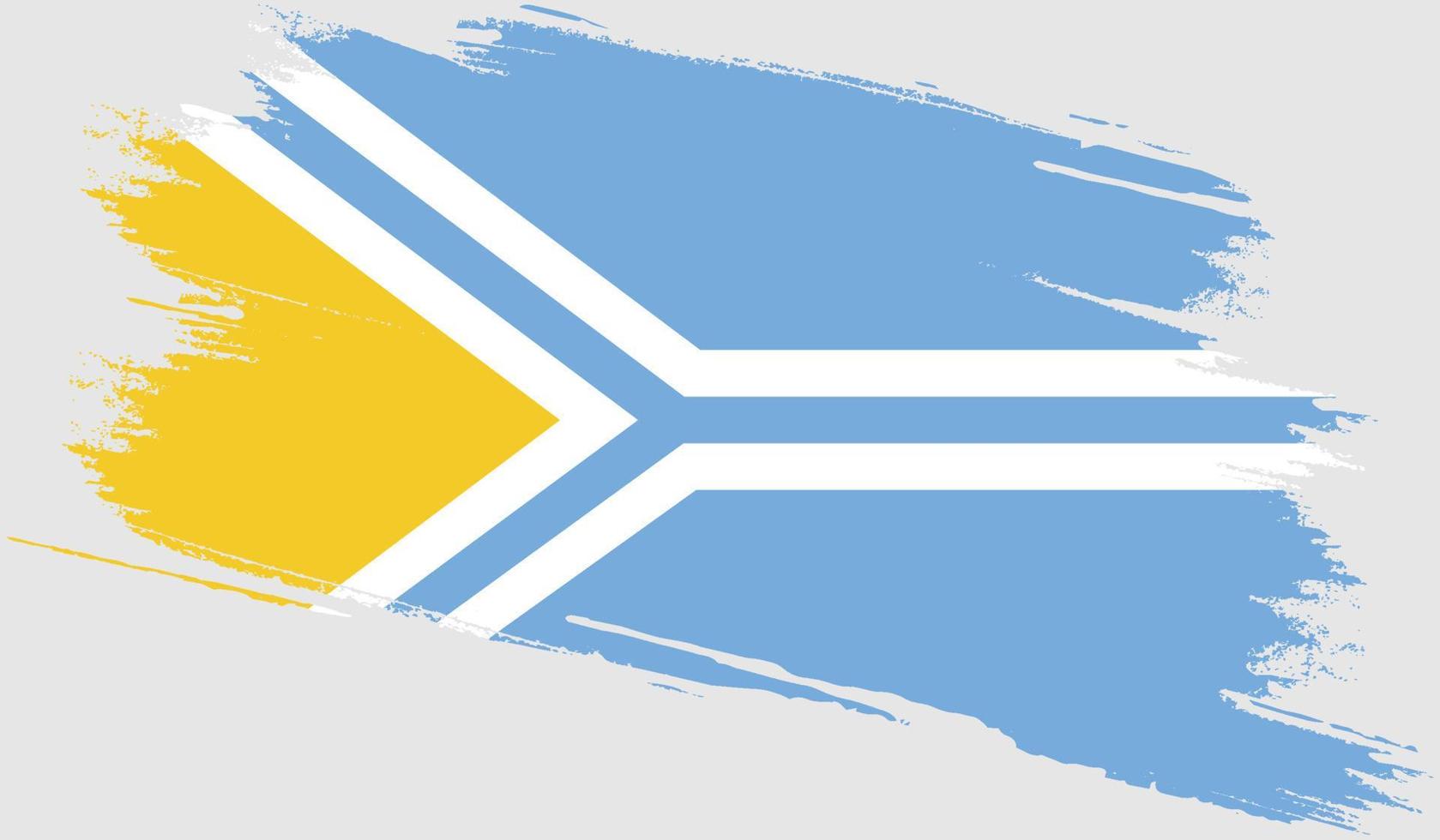 Tuva-vlag met grungetextuur vector
