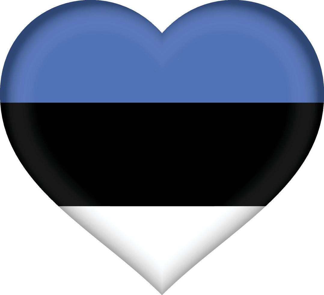 Estland vlag hart vector