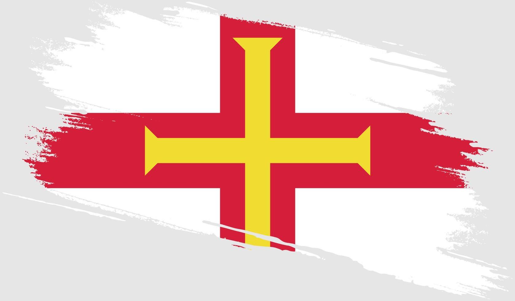 Guernsey vlag met grunge textuur vector