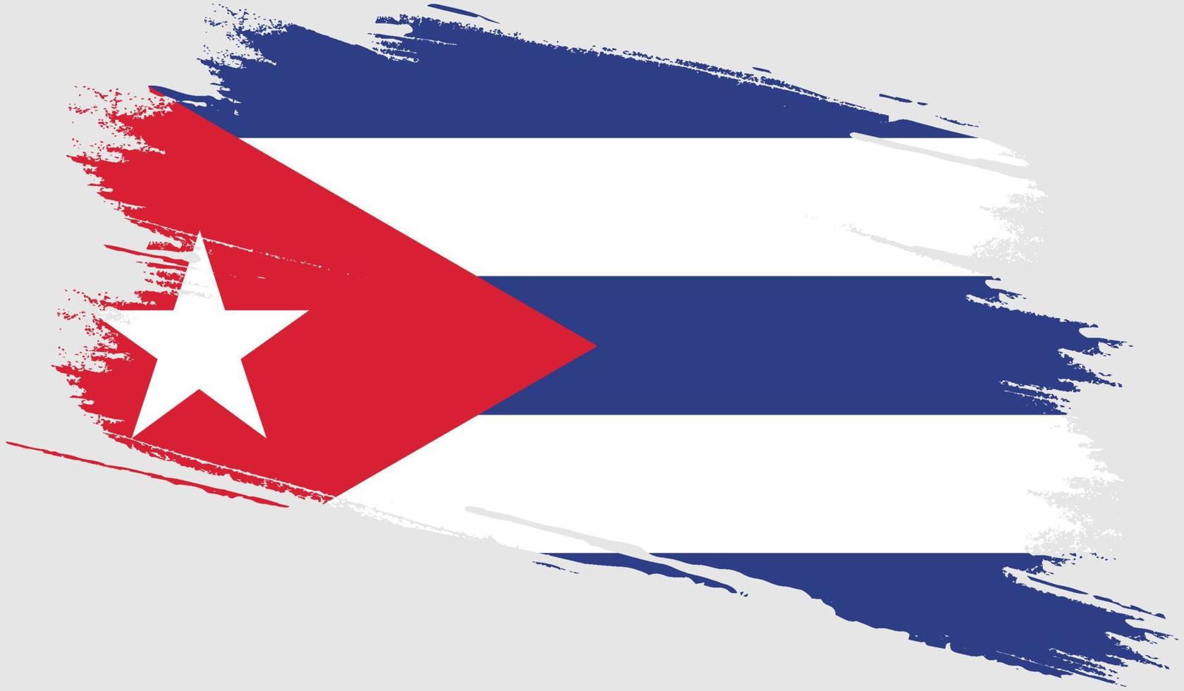 Cuba vlag met grunge textuur vector