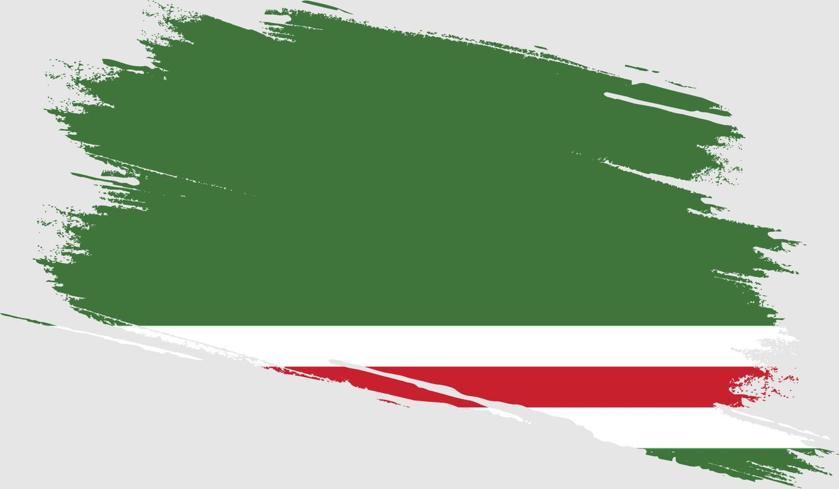 vlag van de Tsjetsjeense Republiek Ichkeria met grungetextuur vector