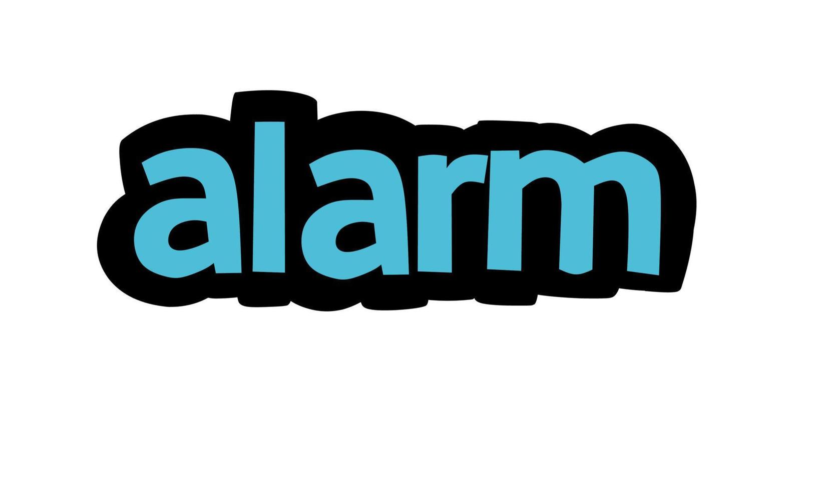 alarm schrijven vector ontwerp op witte achtergrond