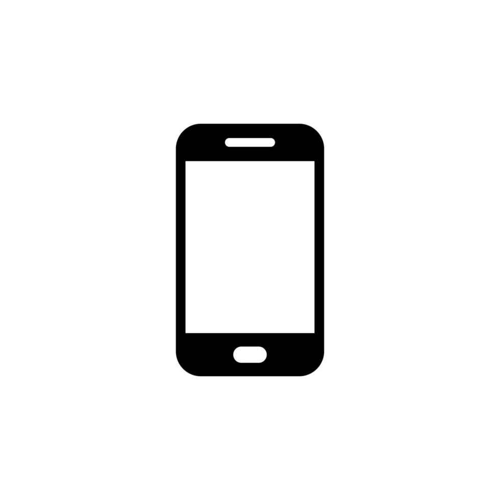 smartphone pictogram vector. mobiele telefoon, tekensymbool voor mobiele telefoons vector