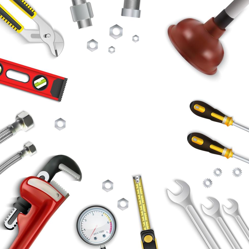 bouw reparatie tools icon set vector