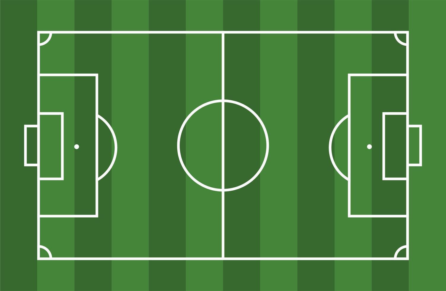 voetbal voetbal veld vectorillustratie. coachtafel voor tactiekpresentatie voor spelers. sportstrategie bekijken. plat voetbal groen veld, voetbal gras. vectorstadion. voetbal met lijnsjabloon. vector