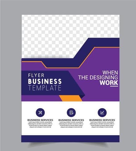 Zakelijke brochure folder ontwerpsjabloon vector