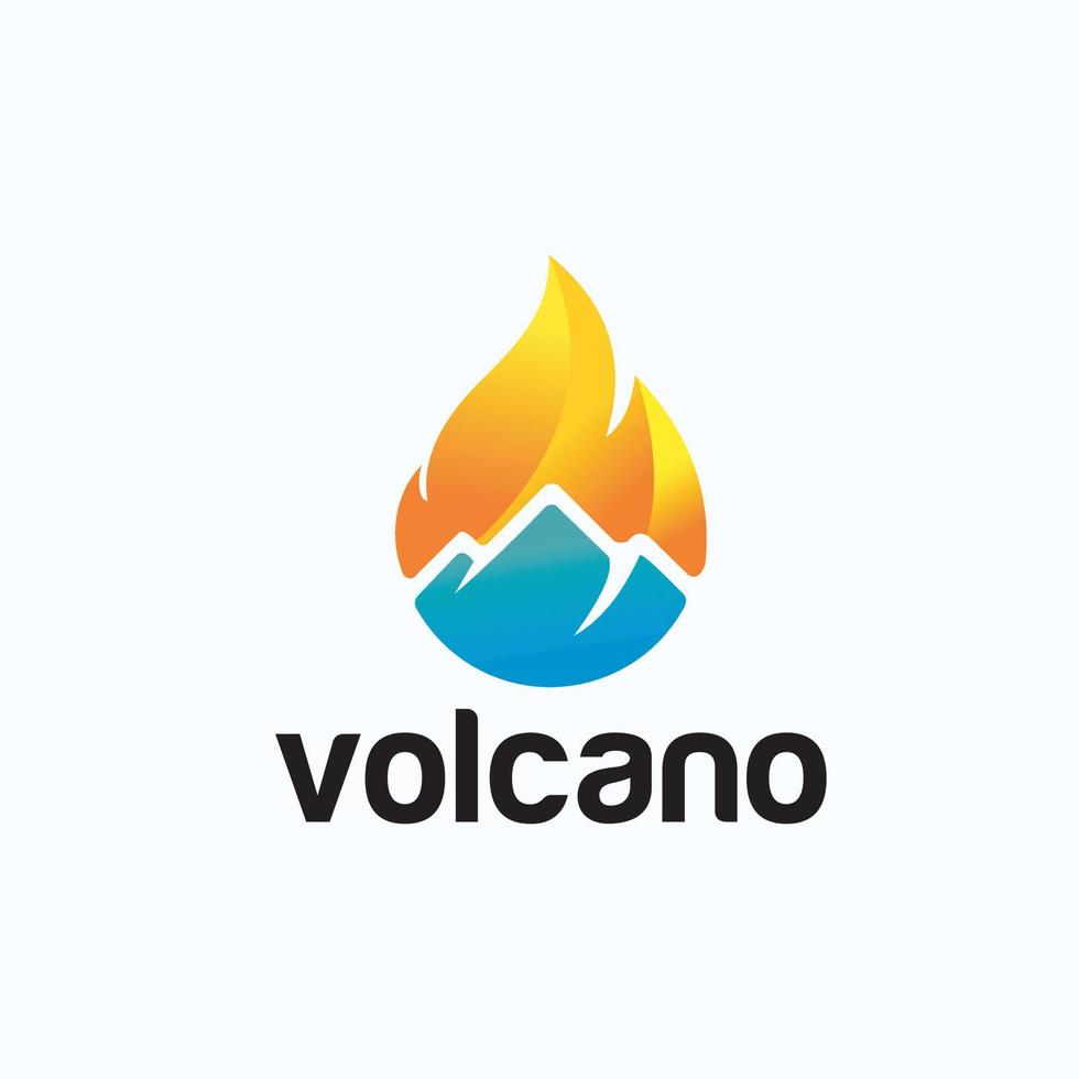 uitbarstende vulkaan icoon. vector