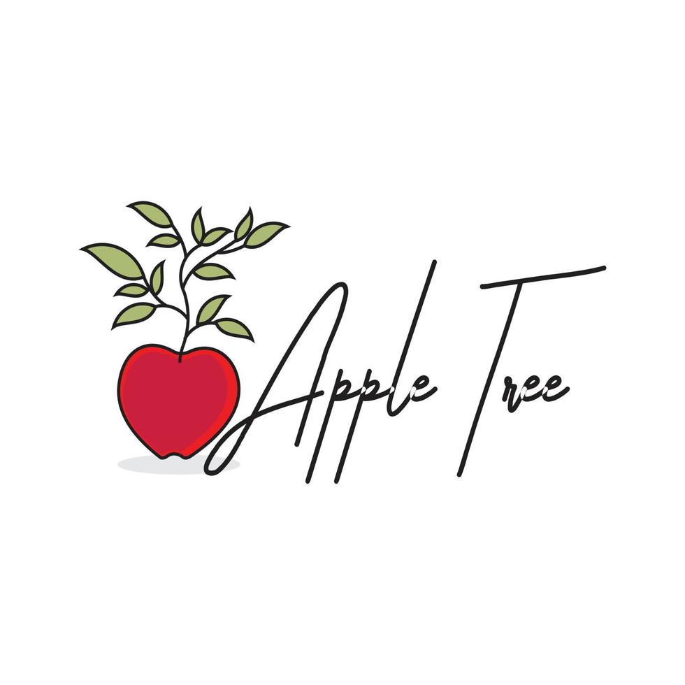 appelboom logo ontwerp inspiratie vector