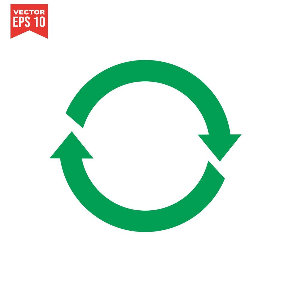 recycle pictogram, recycle pictogram vector, in trendy vlakke stijl geïsoleerd op een witte achtergrond. recycle pictogramafbeelding, recycle pictogramillustratie vector