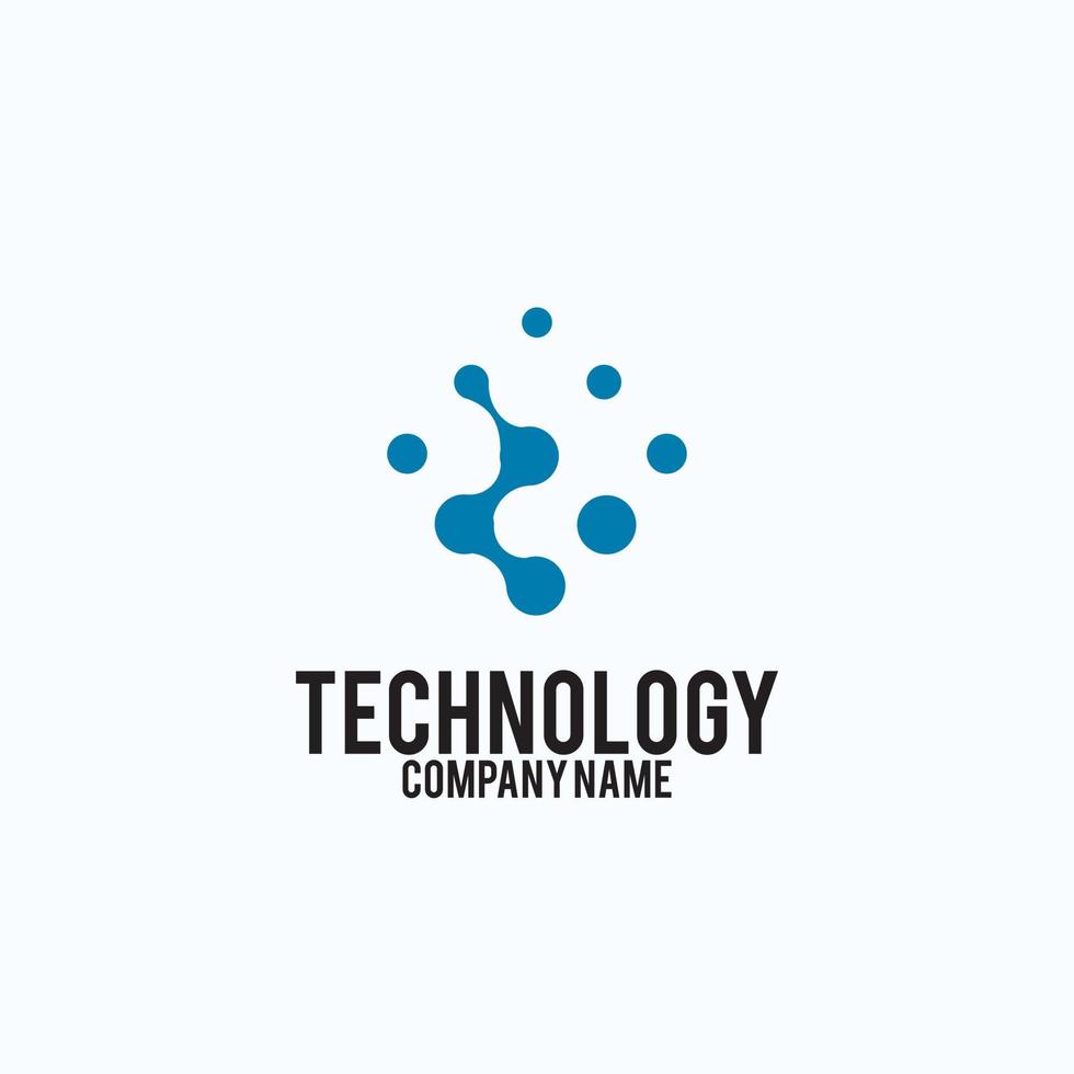 technologie - vector logo voor huisstijl. abstract chipteken. netwerk, internet tech concept illustratie. ontwerpelement.