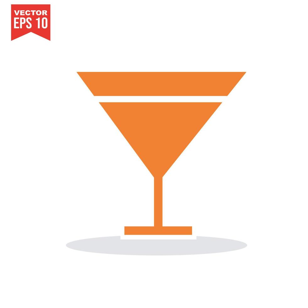 cocktail icoon, martini glas vector