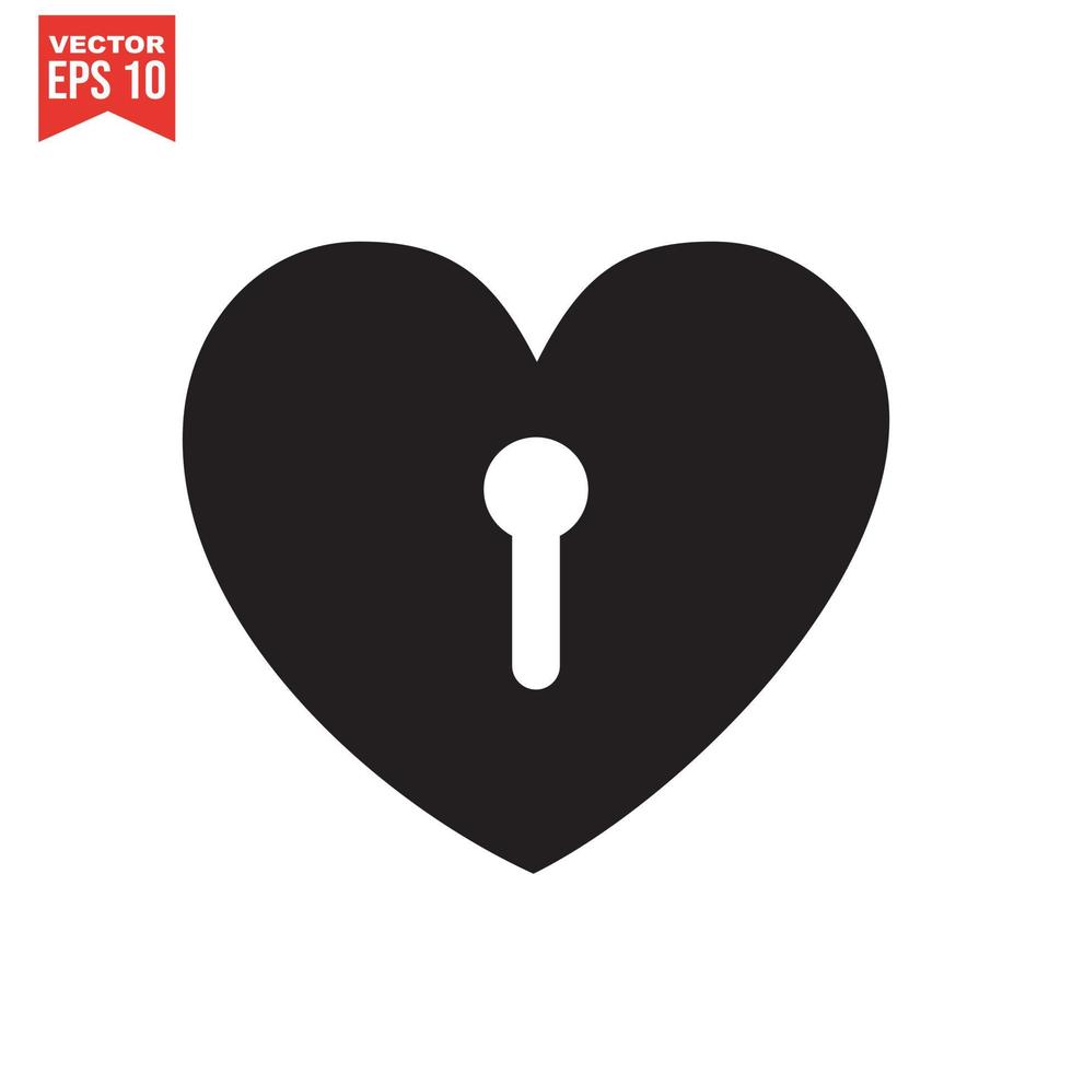 zwart hart pictogram op witte achtergrond. liefde logo hart illustratie. vector