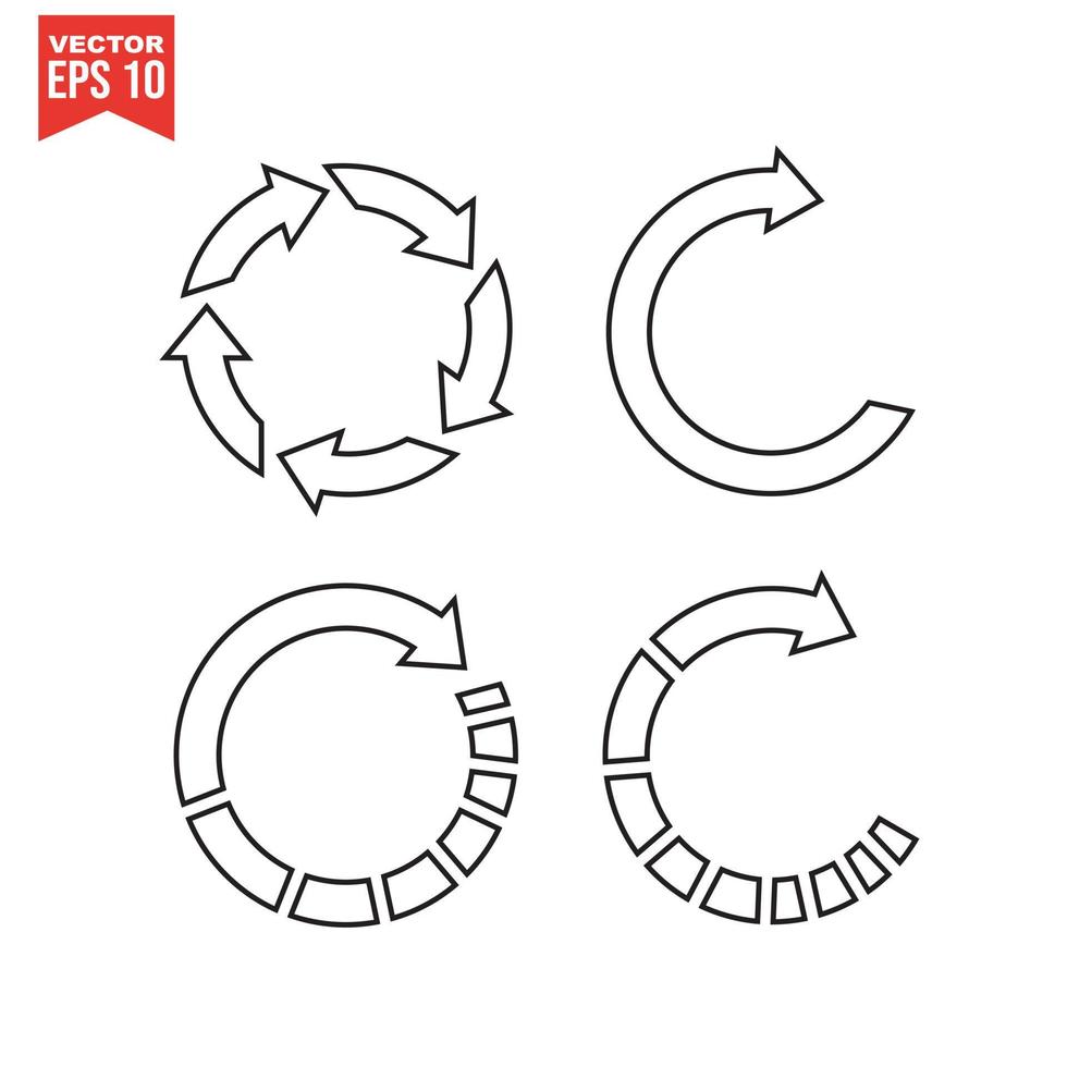 recycle pictogram, recycle pictogram vector, in trendy vlakke stijl geïsoleerd op een witte achtergrond. recycle pictogramafbeelding, recycle pictogramillustratie vector