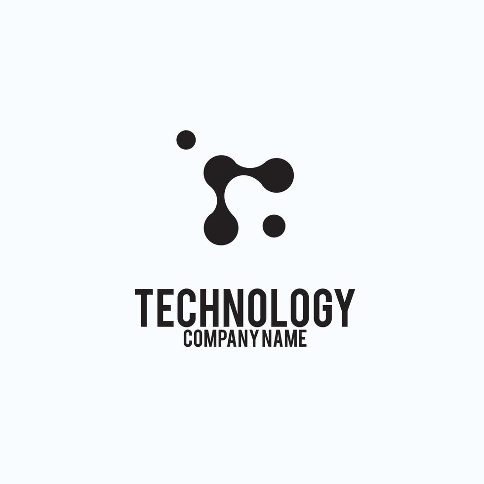 technologie - vector logo voor huisstijl. abstract chipteken. netwerk, internet tech concept illustratie. ontwerpelement.