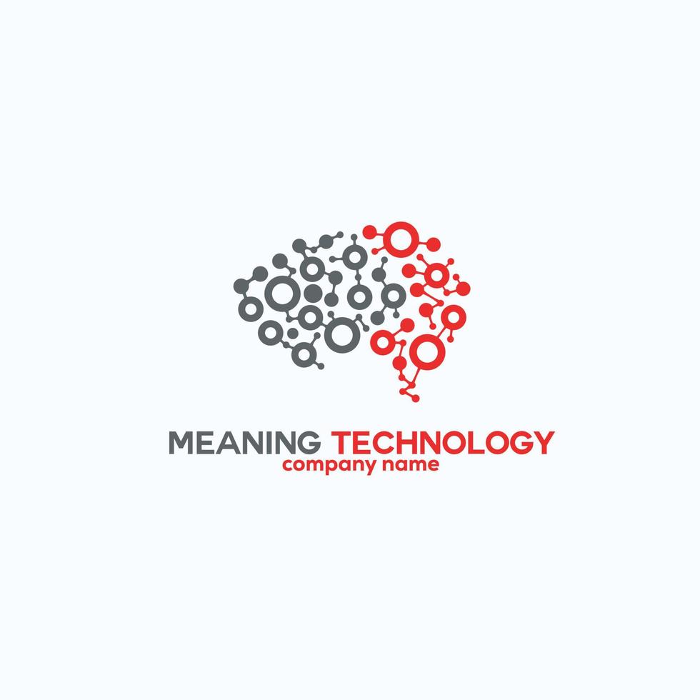 betekenis technologie exclusieve logo-ontwerp inspiratie vector