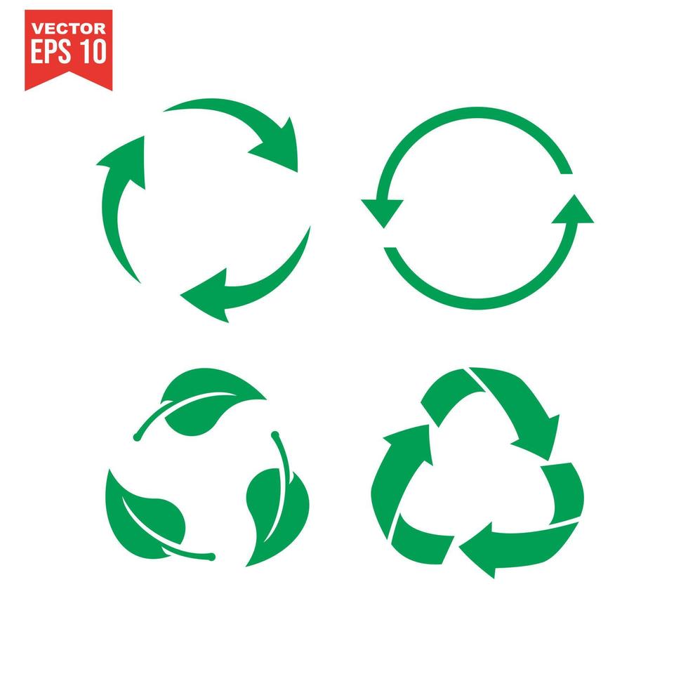 recycle pictogram, recycle pictogram vector, in trendy vlakke stijl geïsoleerd op een witte achtergrond. recycle pictogramafbeelding, recycle pictogramillustratie vector