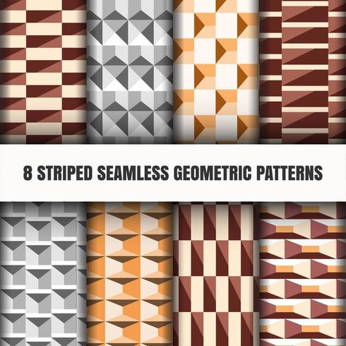 Set van naadloze geometrische patronen vector