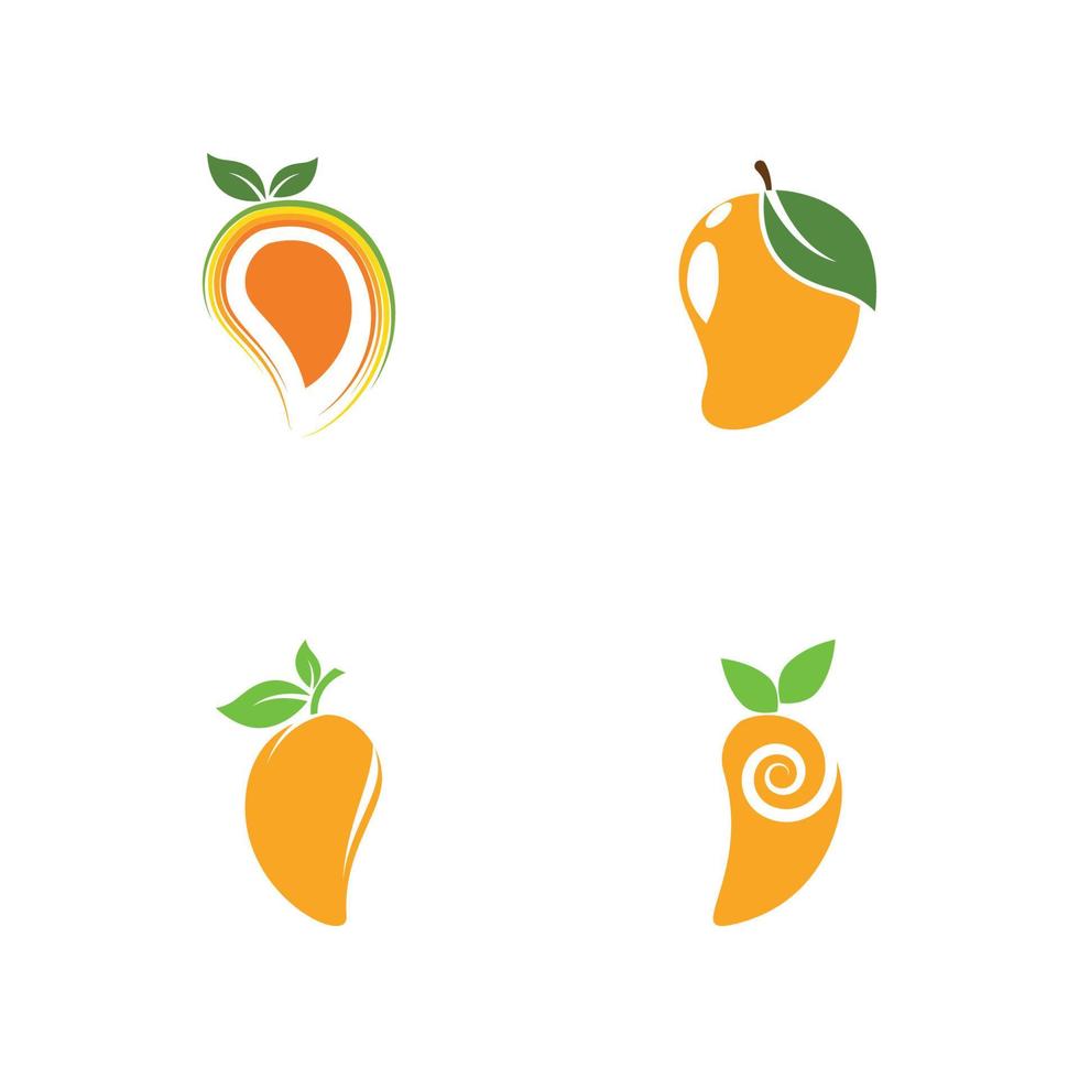 mango logo sjabloon vector pictogram ontwerp illustratie