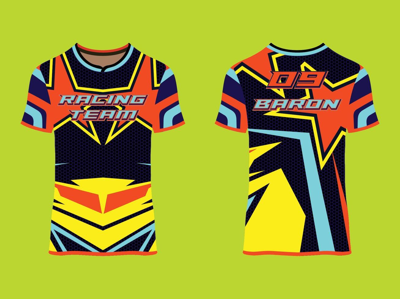 draag sportontwerp, racetrui voor clubuniform vector