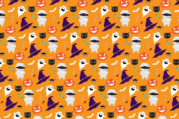 Halloween-patroonachtergrond vector