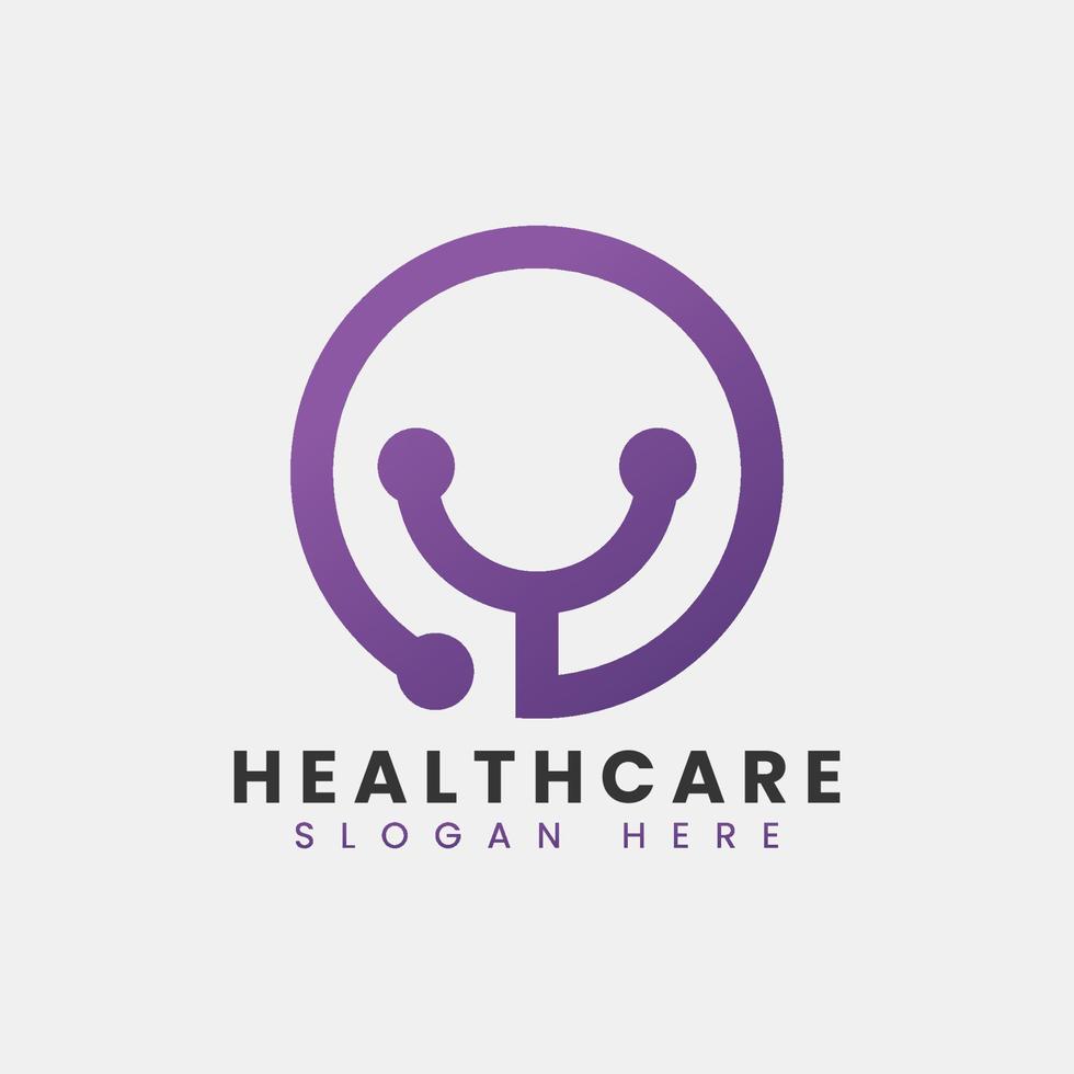 creatief abstract modern kliniek ziekenhuis logo-ontwerp, kleurrijk gradiënt kliniek logo-ontwerp vector