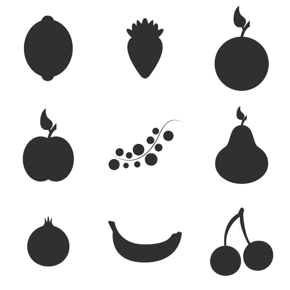 vectorillustratie op het thema fruit vector