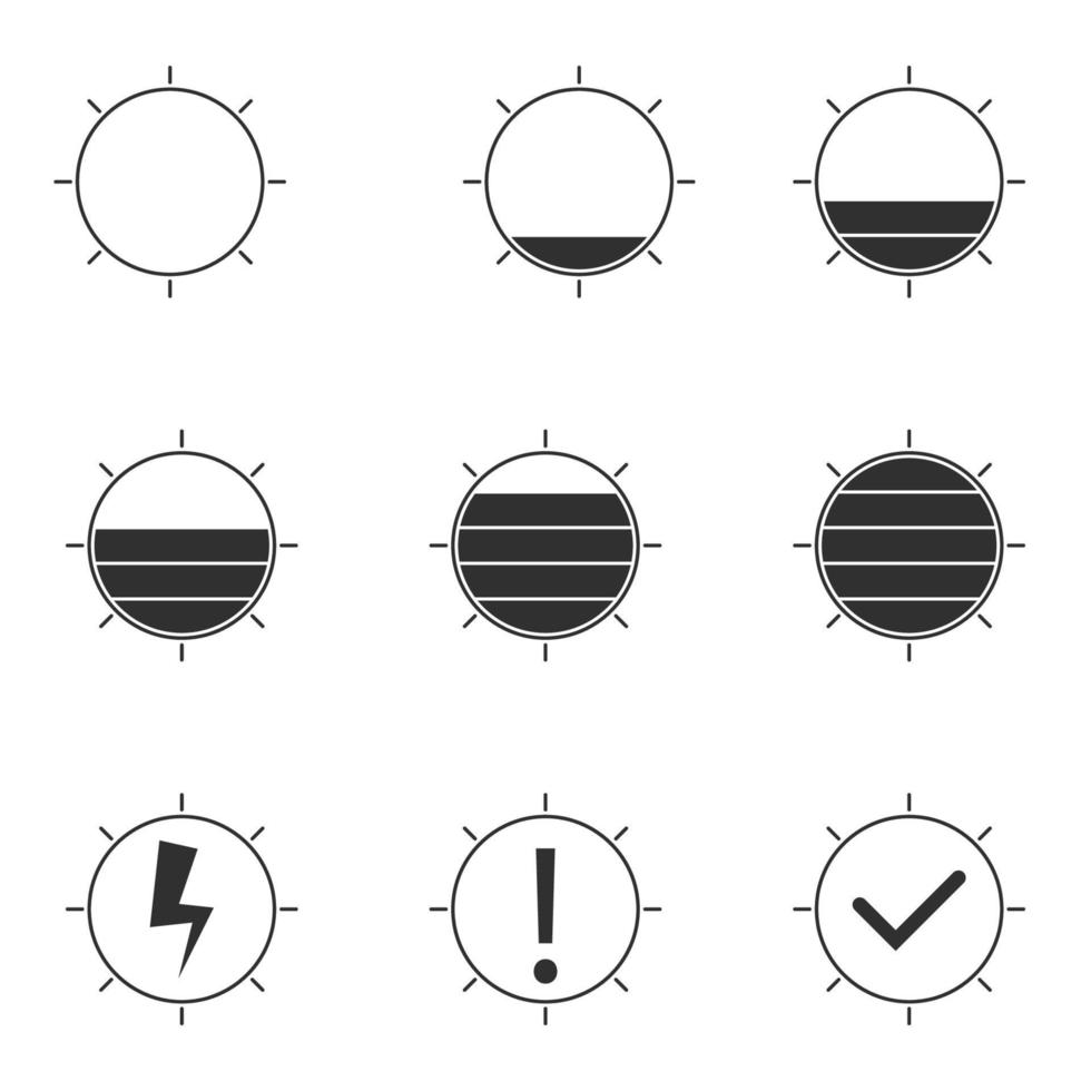 vectorillustratie op het thema energie van de zon vector