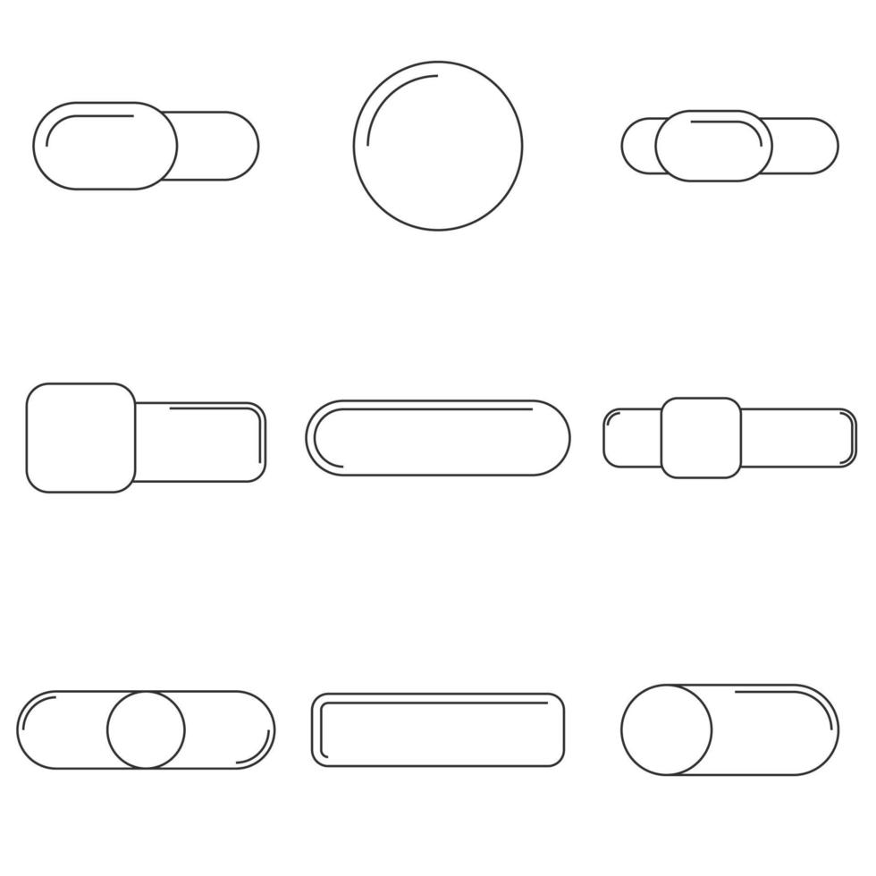 vectorillustratie op de themaknop vector