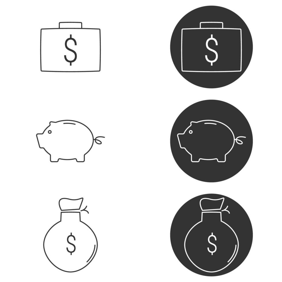 vectorillustratie op het thema geld vector