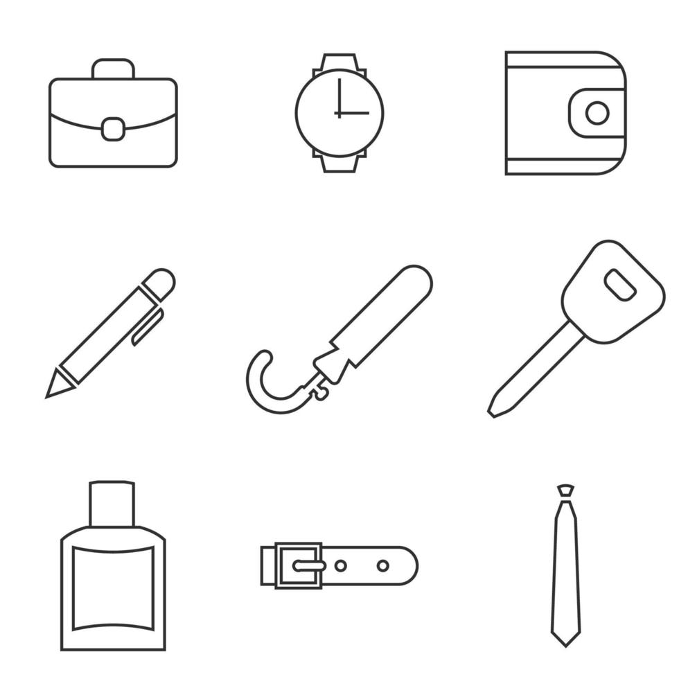 vectorillustratie op het thema herenaccessoires vector