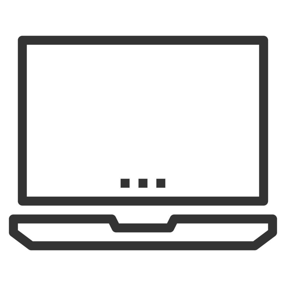 laptop lijn pictogram vector, logo vector