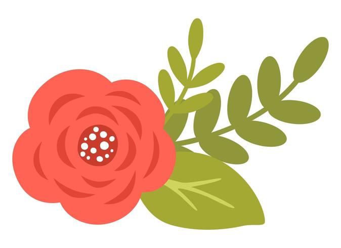 Bloemen geïsoleerd op witte achtergrond vector