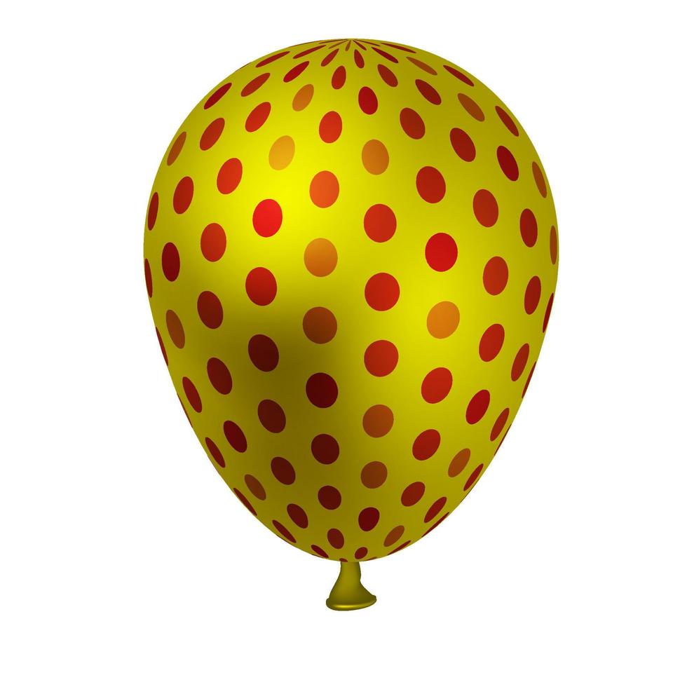 realistische metalen ballon. vector