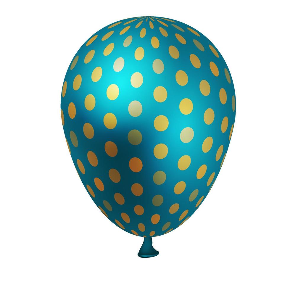 realistische metalen ballon. vector