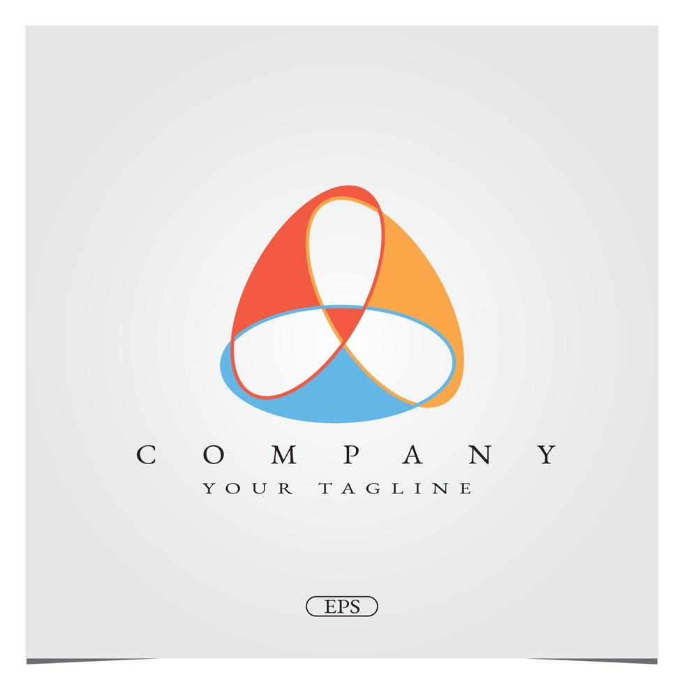 abstract driehoek kleurrijk logo ontwerp logo premium elegante sjabloon vector eps 10