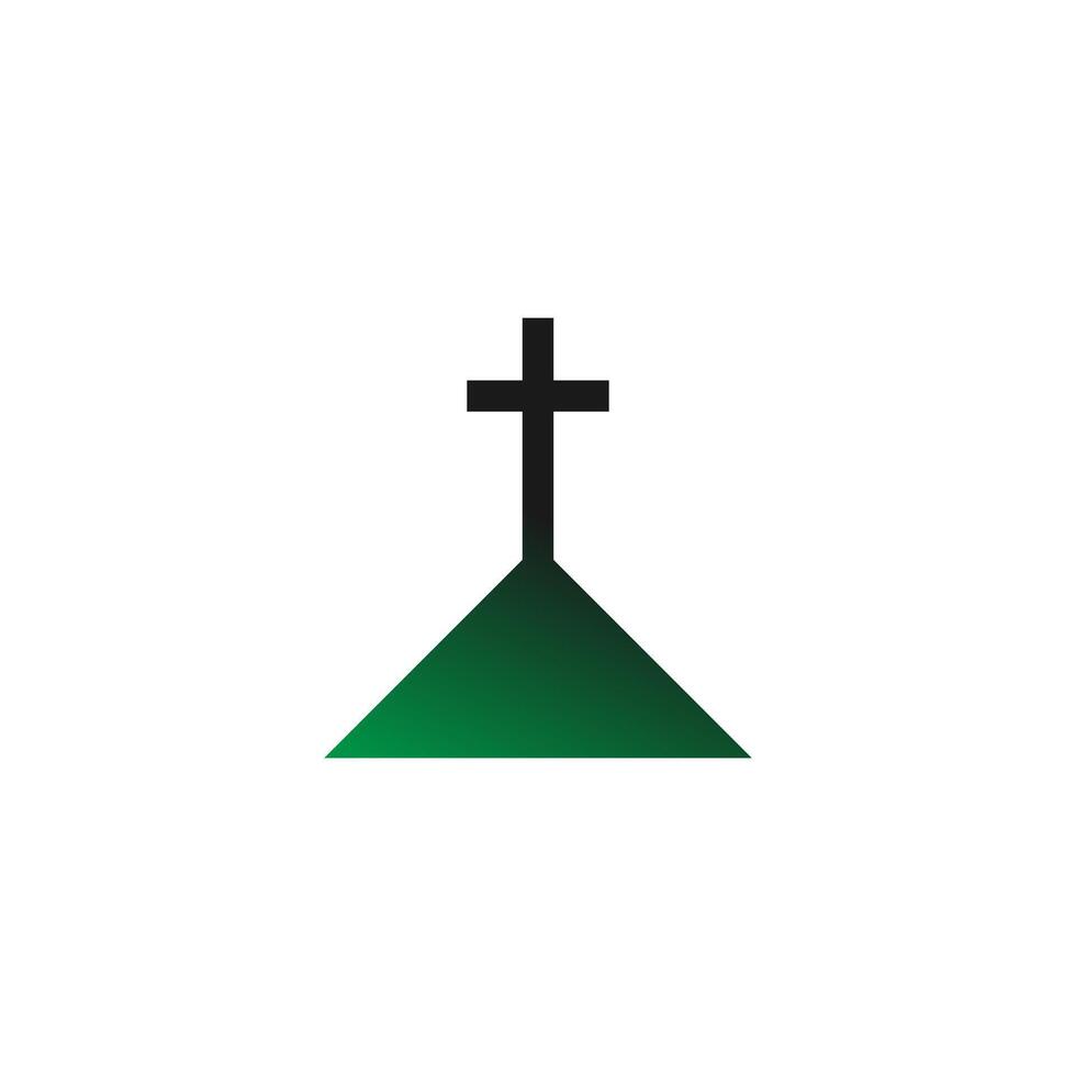 chruch pictogram logo teken vector ontwerp illustratie