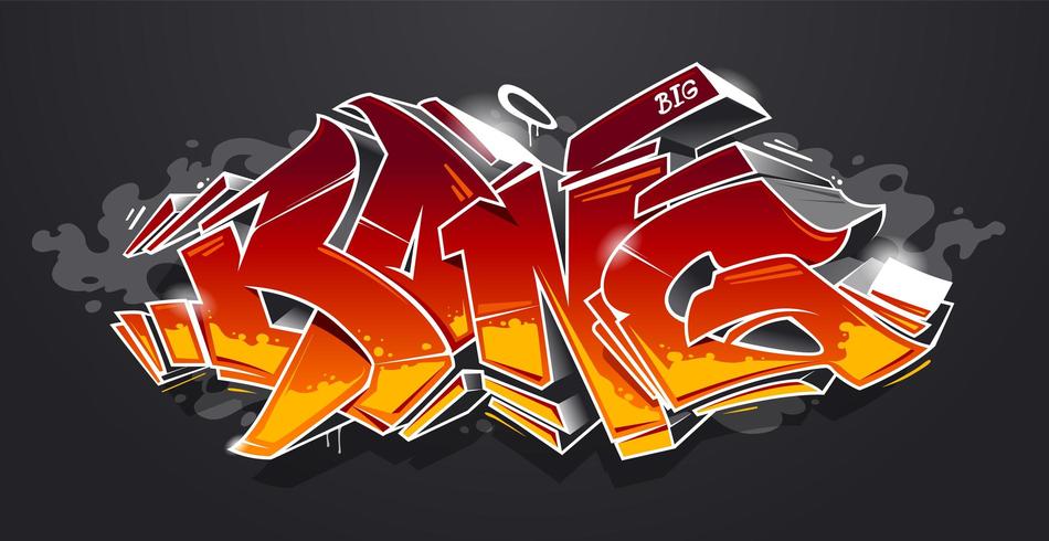 Bang graffiti vector kunst