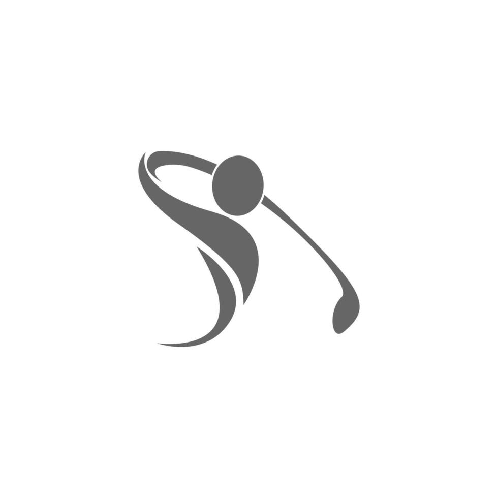 golf logo pictogram sjabloon creatief ontwerp illustratie vector