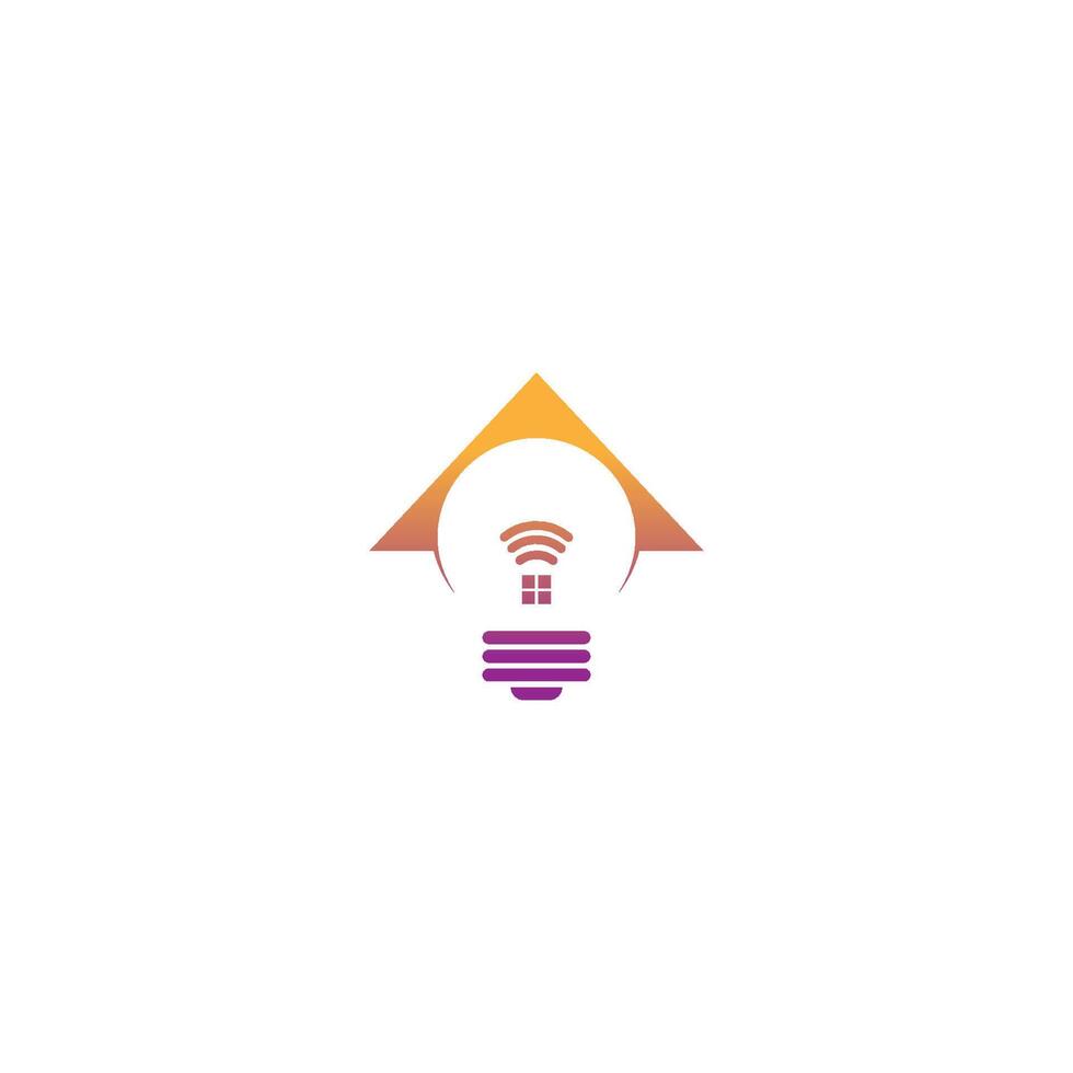 slimme huis logo pictogram ontwerp concept illustratie sjabloon vector